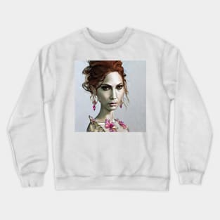 A little caricature of Jennifer Crewneck Sweatshirt